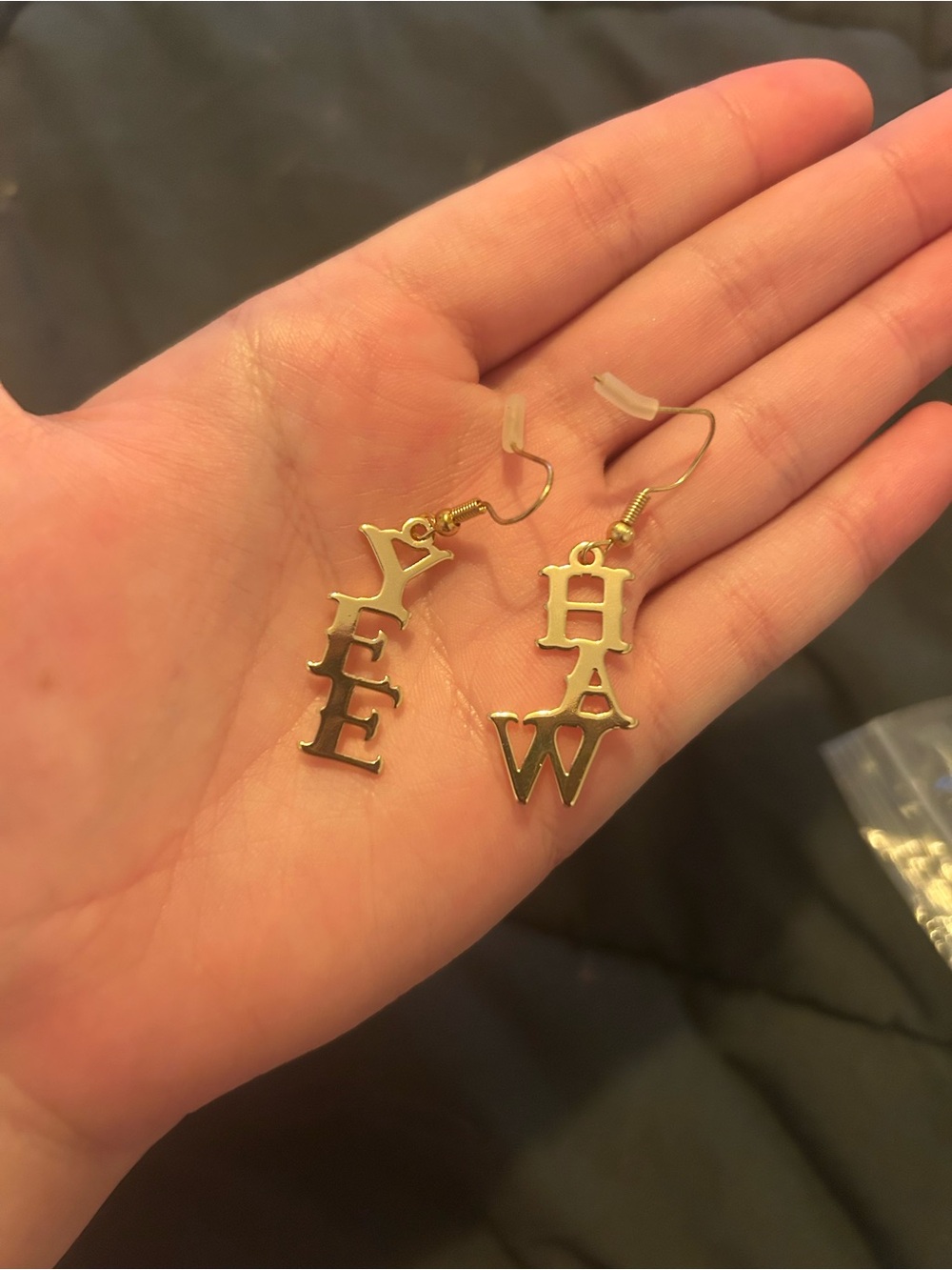 “Yee haw” earrings